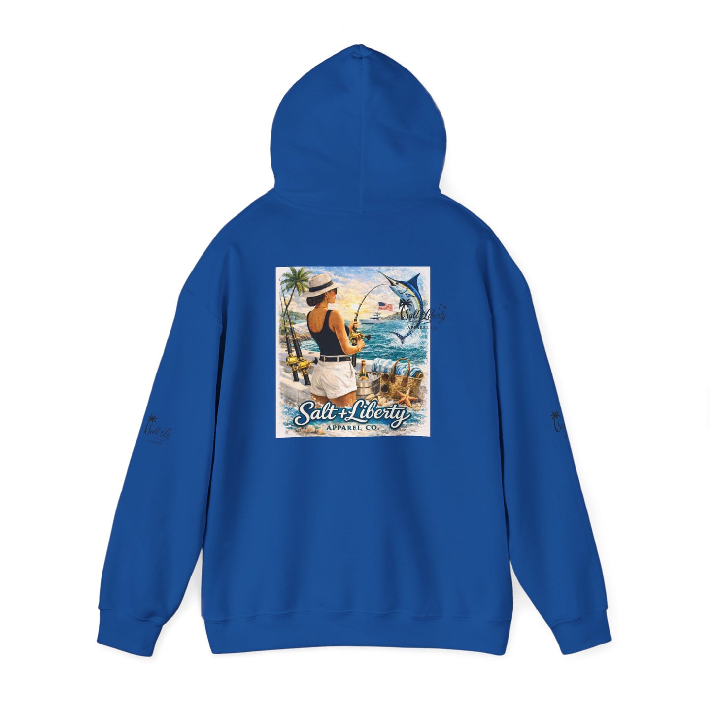 Unisex Hooded Sweatshirt with Coastal Vibe - Perfect for Beach Lovers, Casual Wear, Warm Gifts, Summer Getaways, Weekend Relaxation
