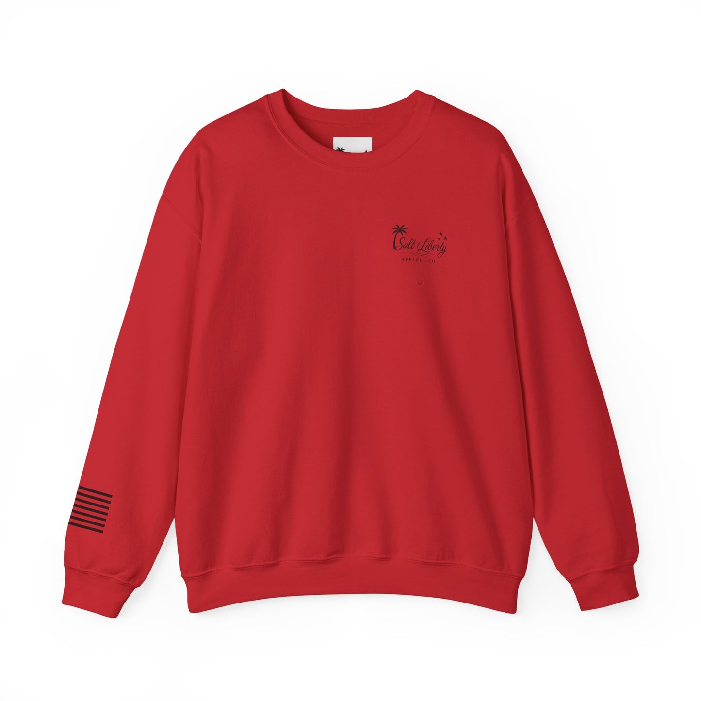 Salt & Liberty Crewneck Sweatshirt - Coastal Vibes, Fishing Enthusiast Gift, Unisex Apparel, Perfect for Summer, Casual Comfort