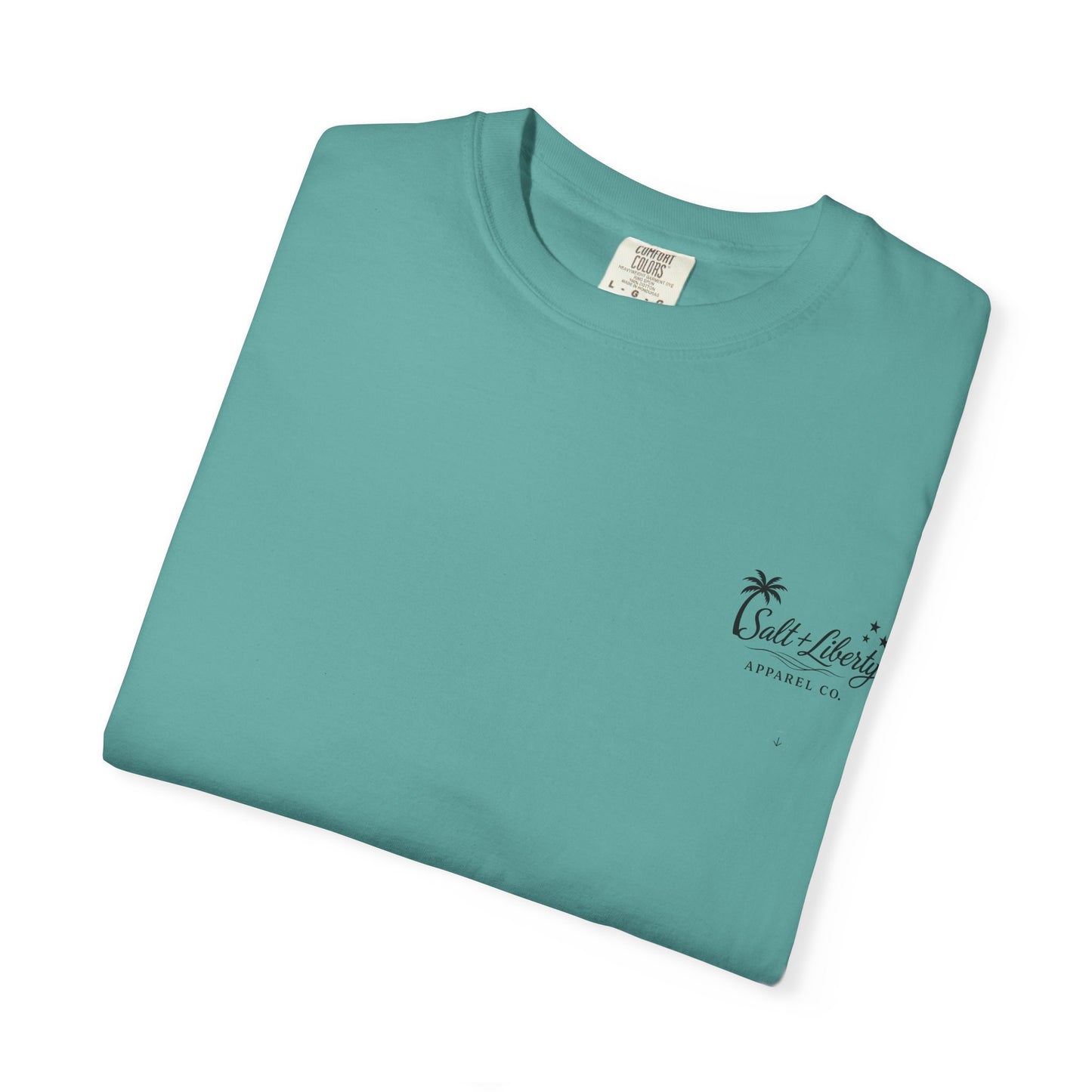 Surf Sunset T-Shirt — "Salt & Liberty" Beach Graphic Tee