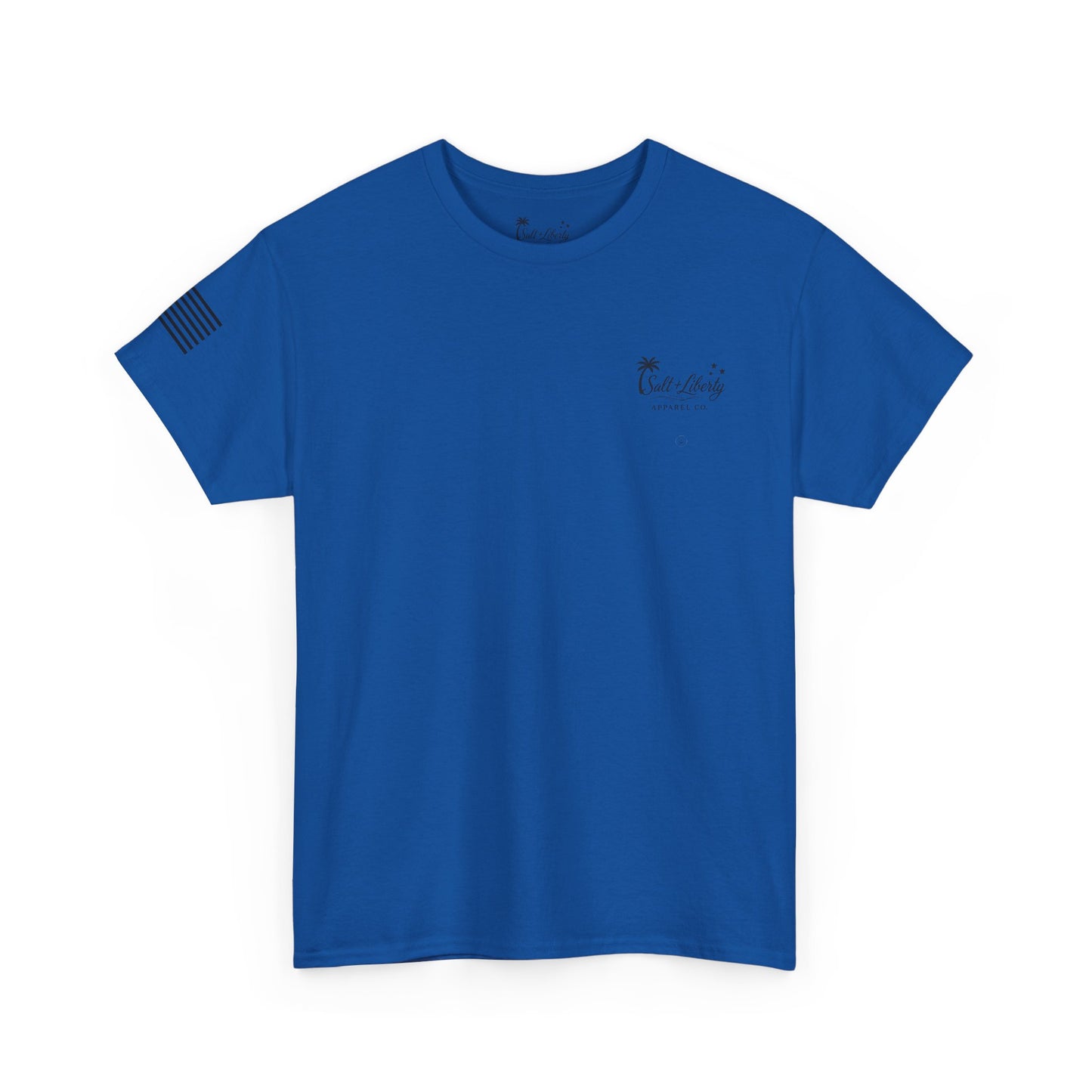 Salt & Liberty T-Shirt — Marlin, American Flag & Cross Graphic Tee