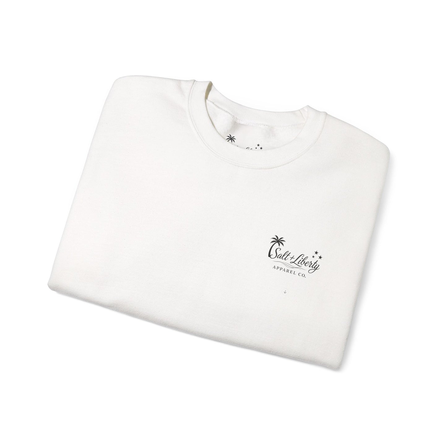 Cozy Unisex Crewneck Sweatshirt with Retro Beach Vibe, Perfect for Casual Outings, Gifts, and Relaxed Days