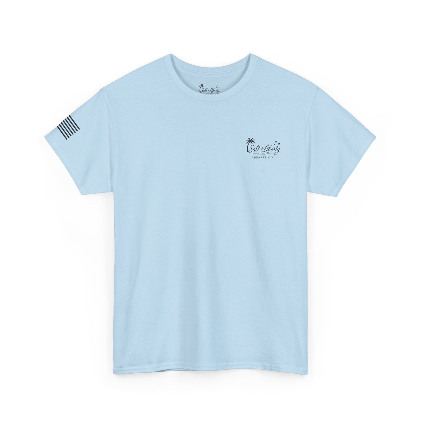 Salt + Liberty Fishing T‑Shirt — American Flag Marlin Tee