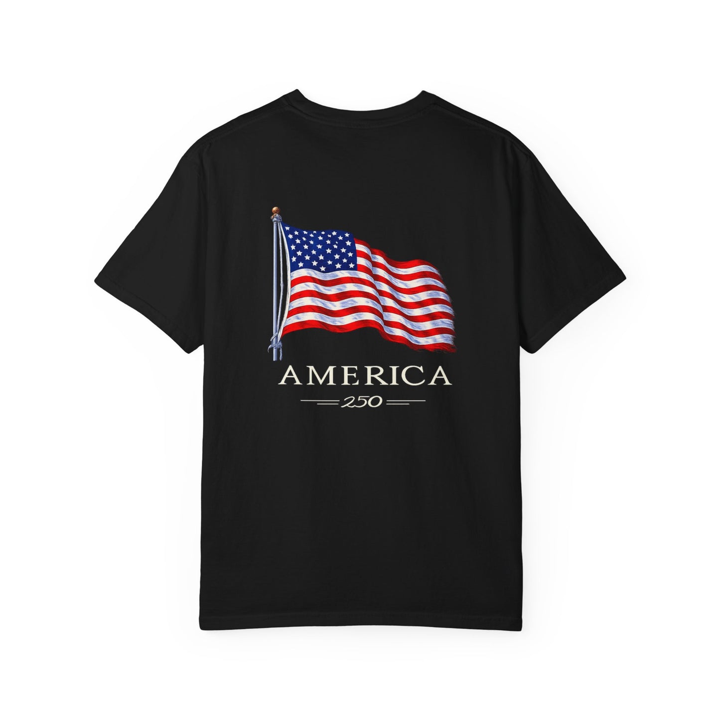 America 250 Flag T-Shirt — Patriotic USA Graphic Tee