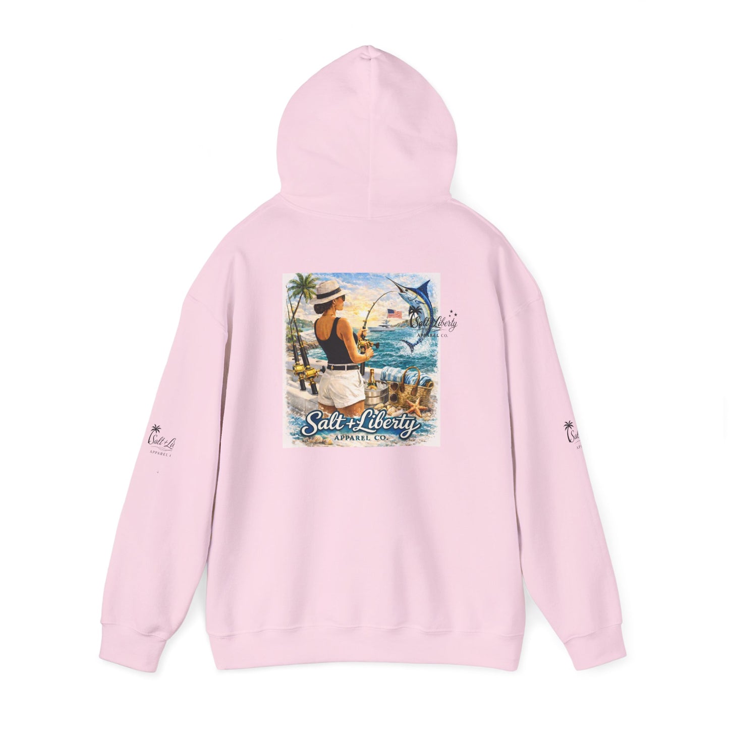 Unisex Hooded Sweatshirt with Coastal Vibe - Perfect for Beach Lovers, Casual Wear, Warm Gifts, Summer Getaways, Weekend Relaxation