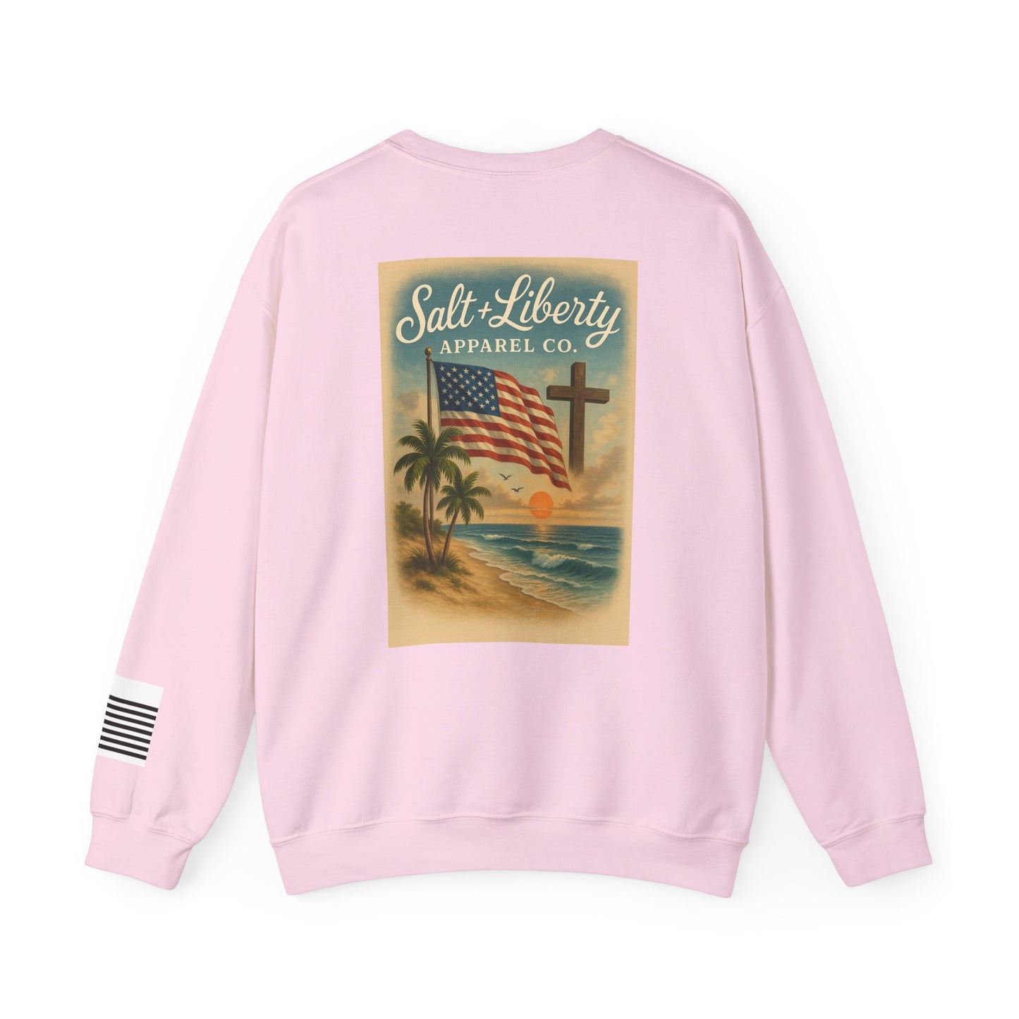 Cozy Unisex Crewneck Sweatshirt with Retro Beach Vibe, Perfect for Casual Outings, Gifts, and Relaxed Days