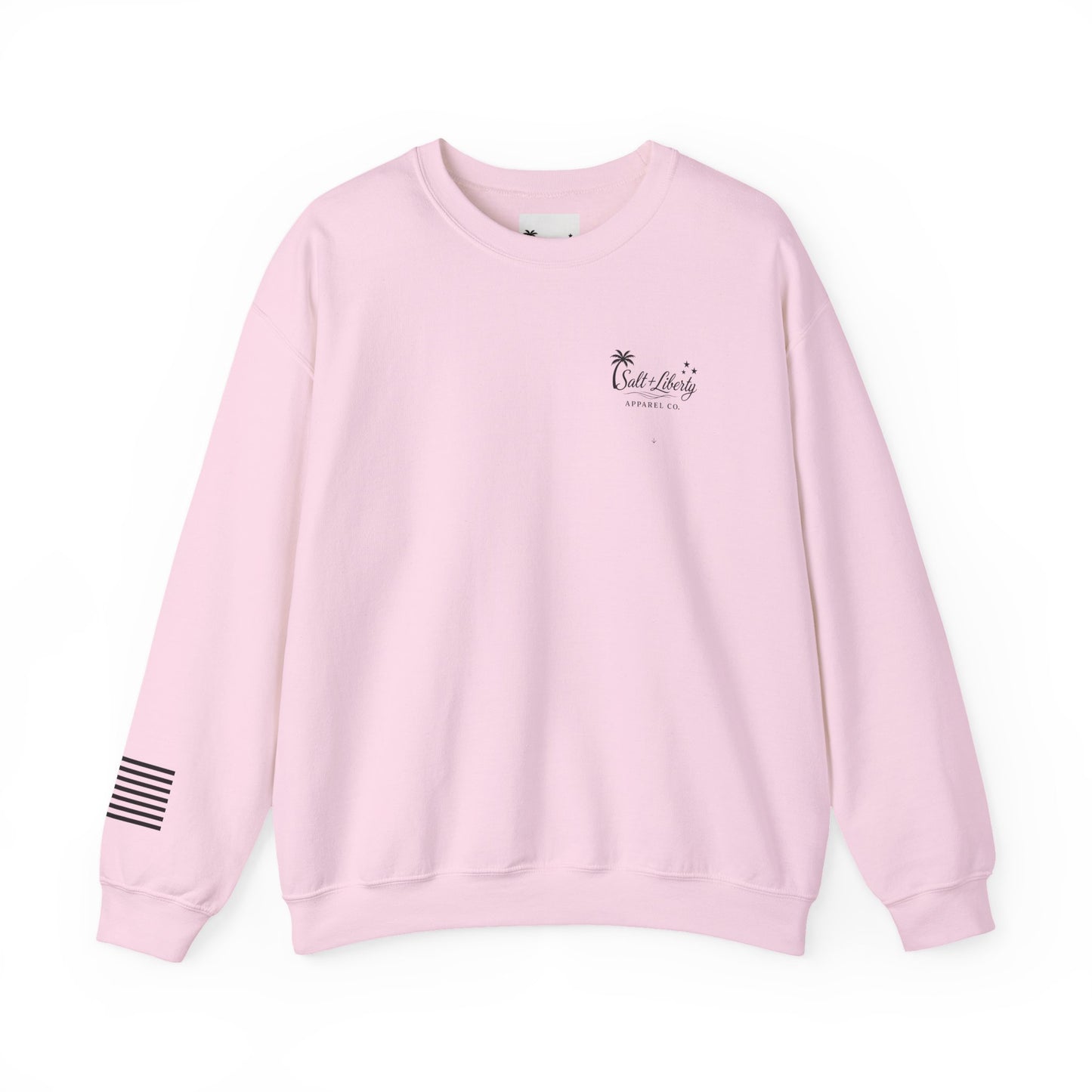 Salt & Liberty Crewneck Sweatshirt - Coastal Vibes, Fishing Enthusiast Gift, Unisex Apparel, Perfect for Summer, Casual Comfort