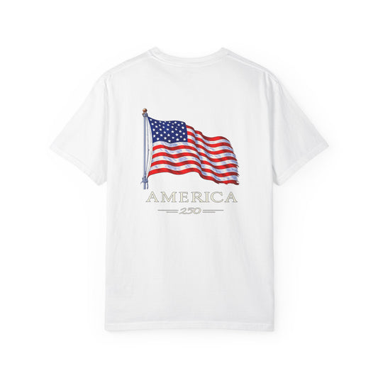 America 250 Flag T-Shirt — Patriotic USA Graphic Tee