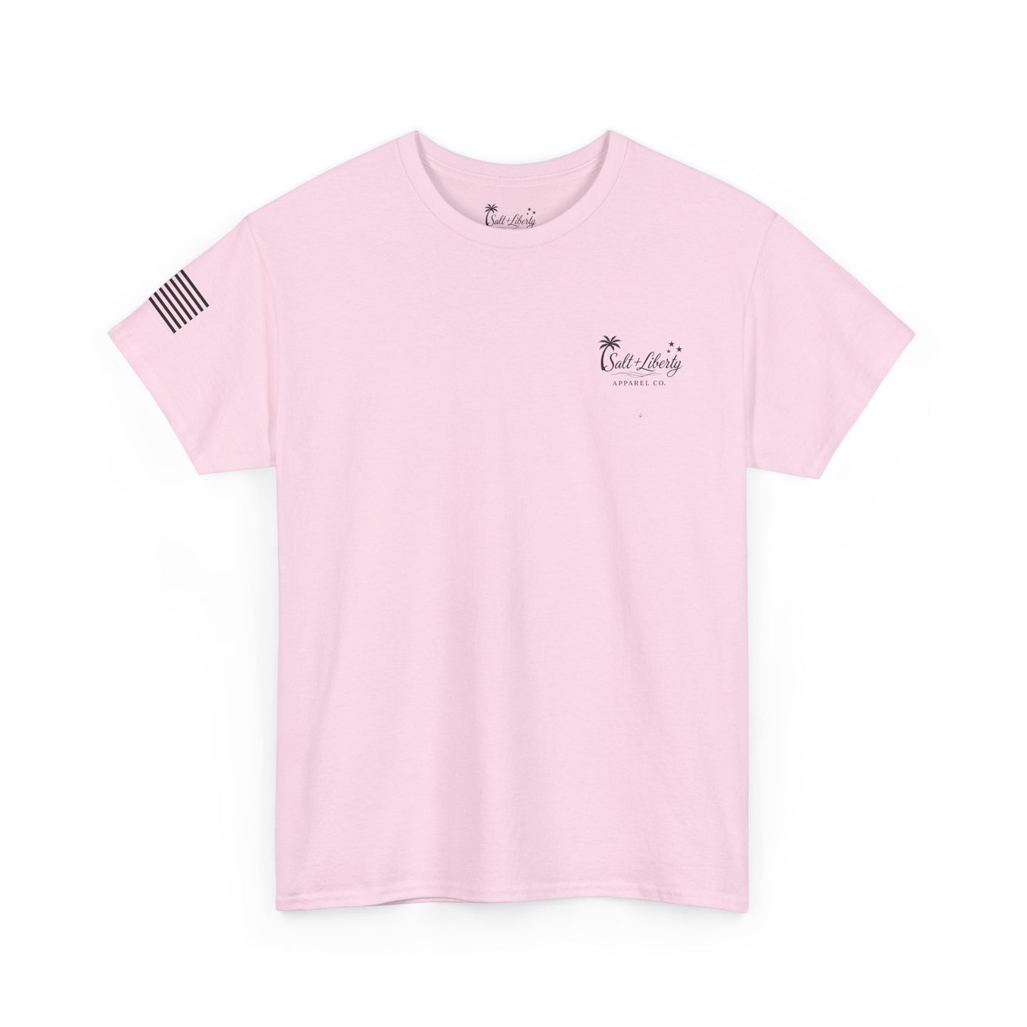 Salt & Liberty T-Shirt — Marlin, American Flag & Cross Graphic Tee