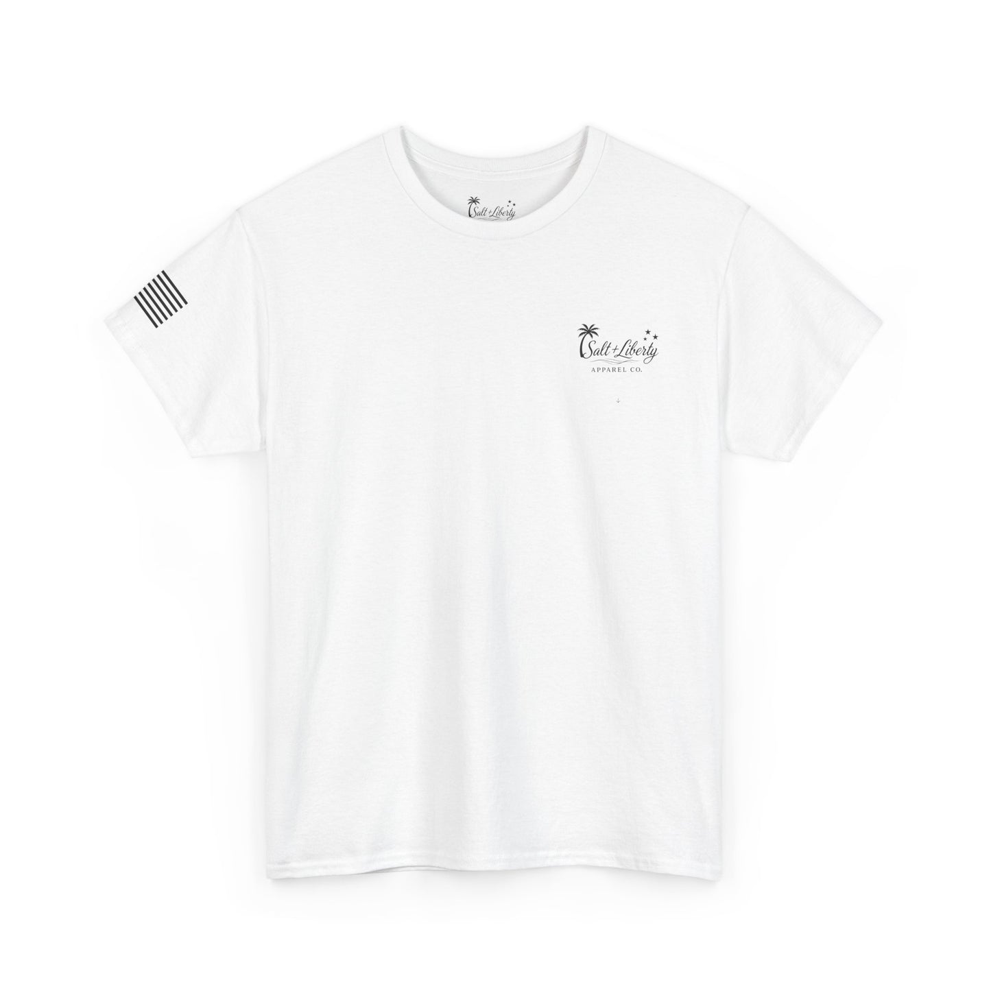 Salt + Liberty Fishing T‑Shirt — American Flag Marlin Tee