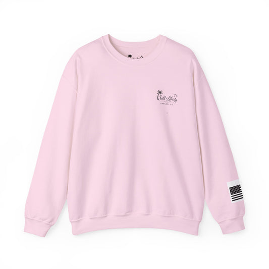 Cozy Unisex Crewneck Sweatshirt with Retro Beach Vibe, Perfect for Casual Outings, Gifts, and Relaxed Days
