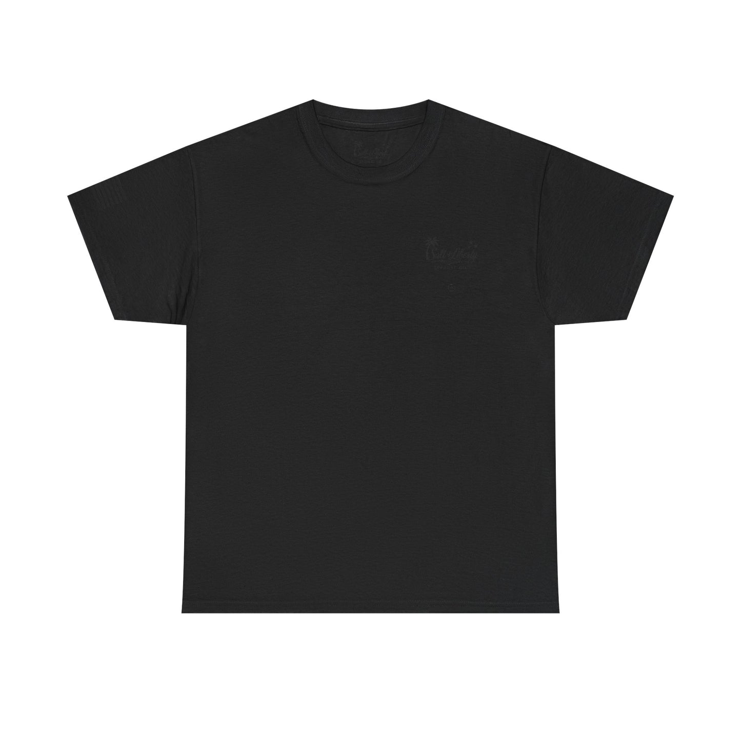 Vintage Roadside Graphic Tee — "Anyone Up for a Submarine Race?" Car Sunset Print