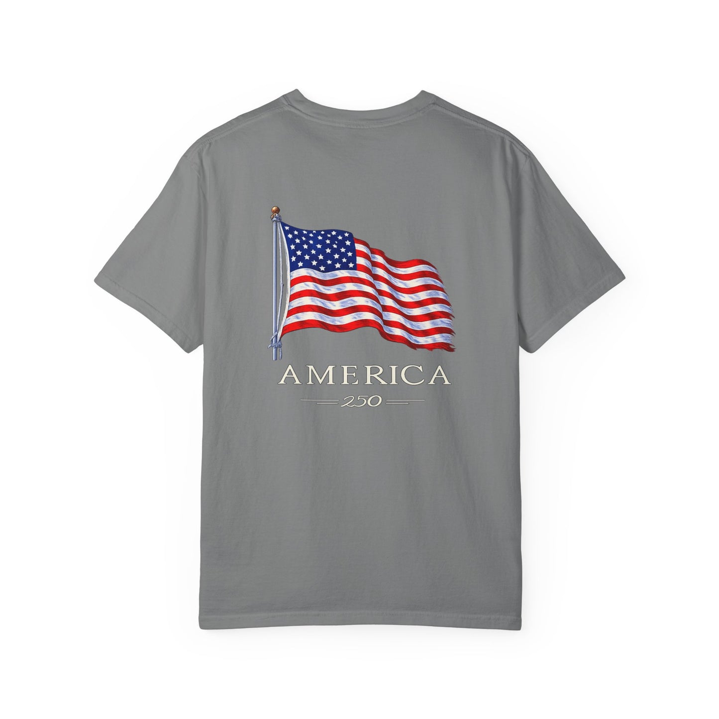 America 250 Flag T-Shirt — Patriotic USA Graphic Tee