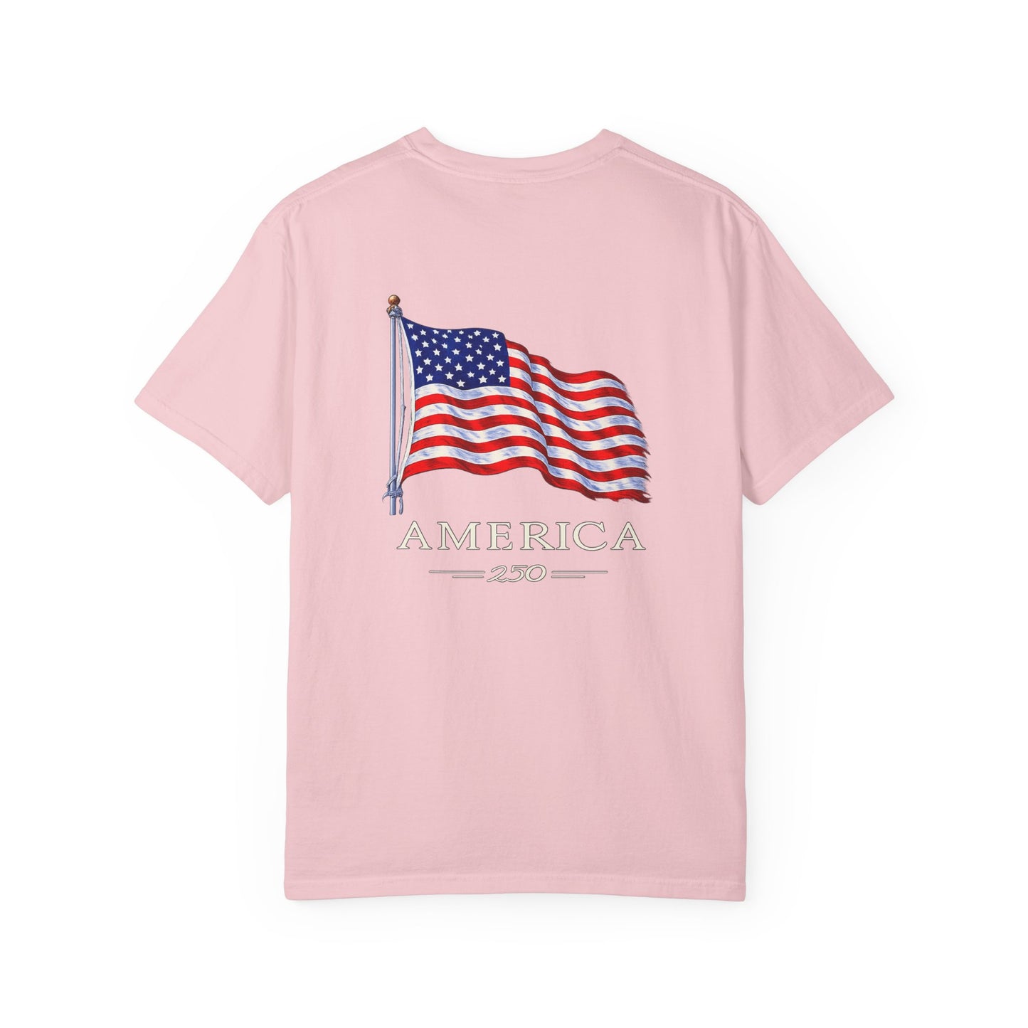 America 250 Flag T-Shirt — Patriotic USA Graphic Tee