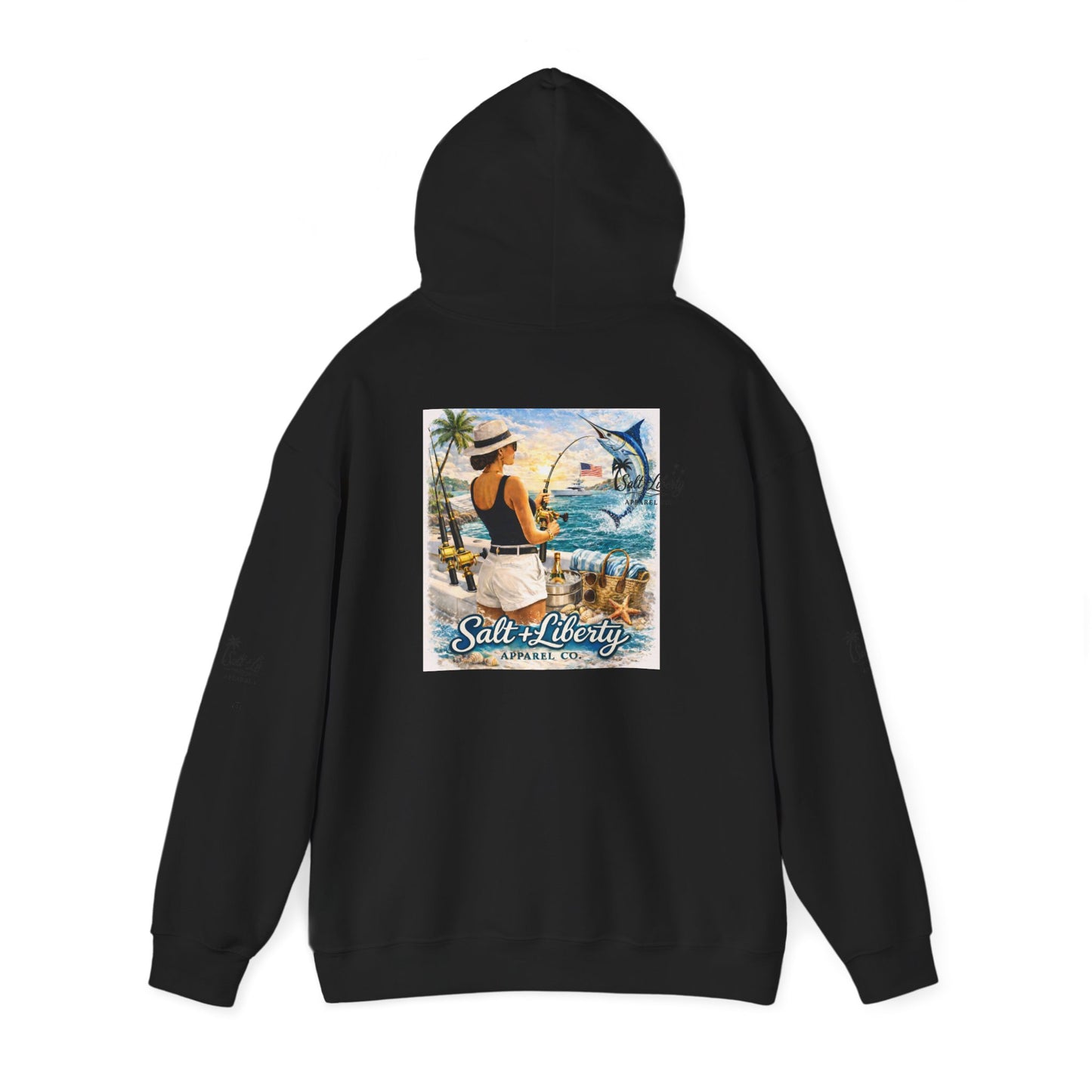 Unisex Hooded Sweatshirt with Coastal Vibe - Perfect for Beach Lovers, Casual Wear, Warm Gifts, Summer Getaways, Weekend Relaxation