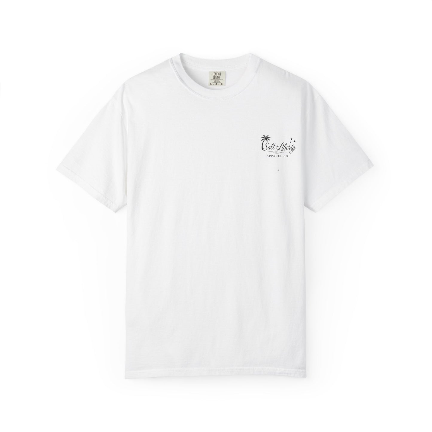 Surf Sunset T-Shirt — "Salt & Liberty" Beach Graphic Tee