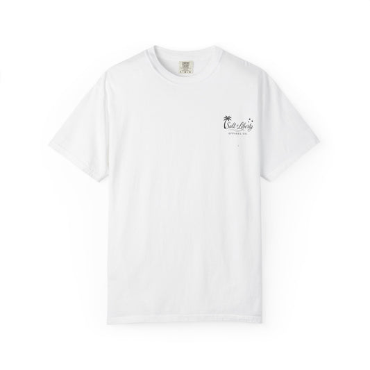 Surf Sunset T-Shirt — "Salt & Liberty" Beach Graphic Tee